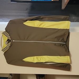 Brown and yellow jacket